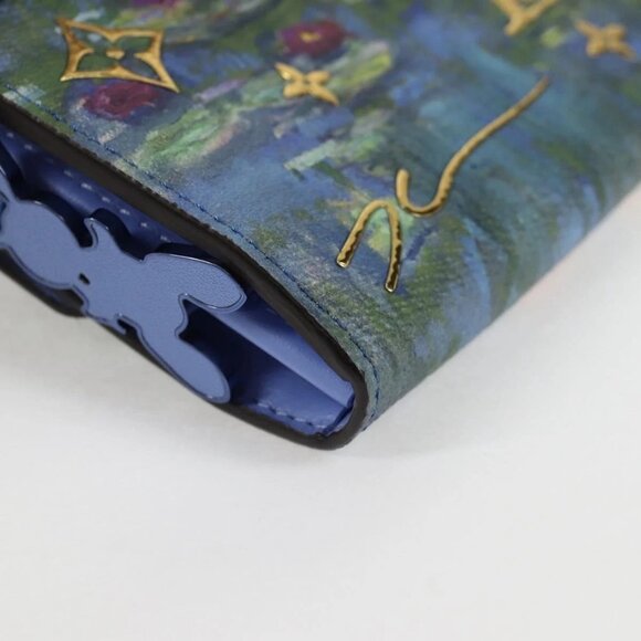 LOUIS VUITTON Masters Collection MONET Portefeuille Sarah M67589 LV Auth 139607M - Picture 3 of 16